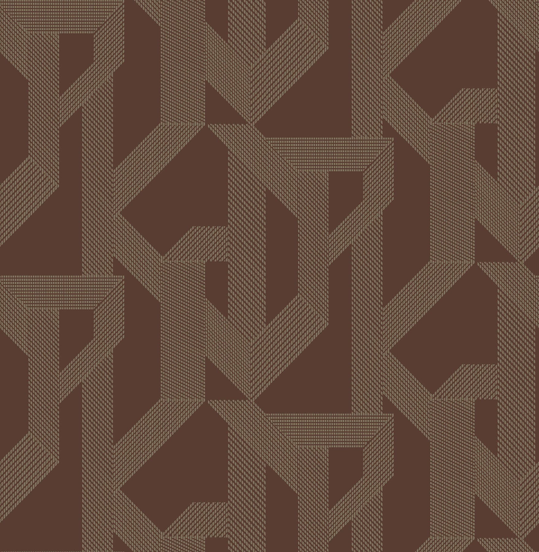 Franz Maroon Geometric Wallpaper