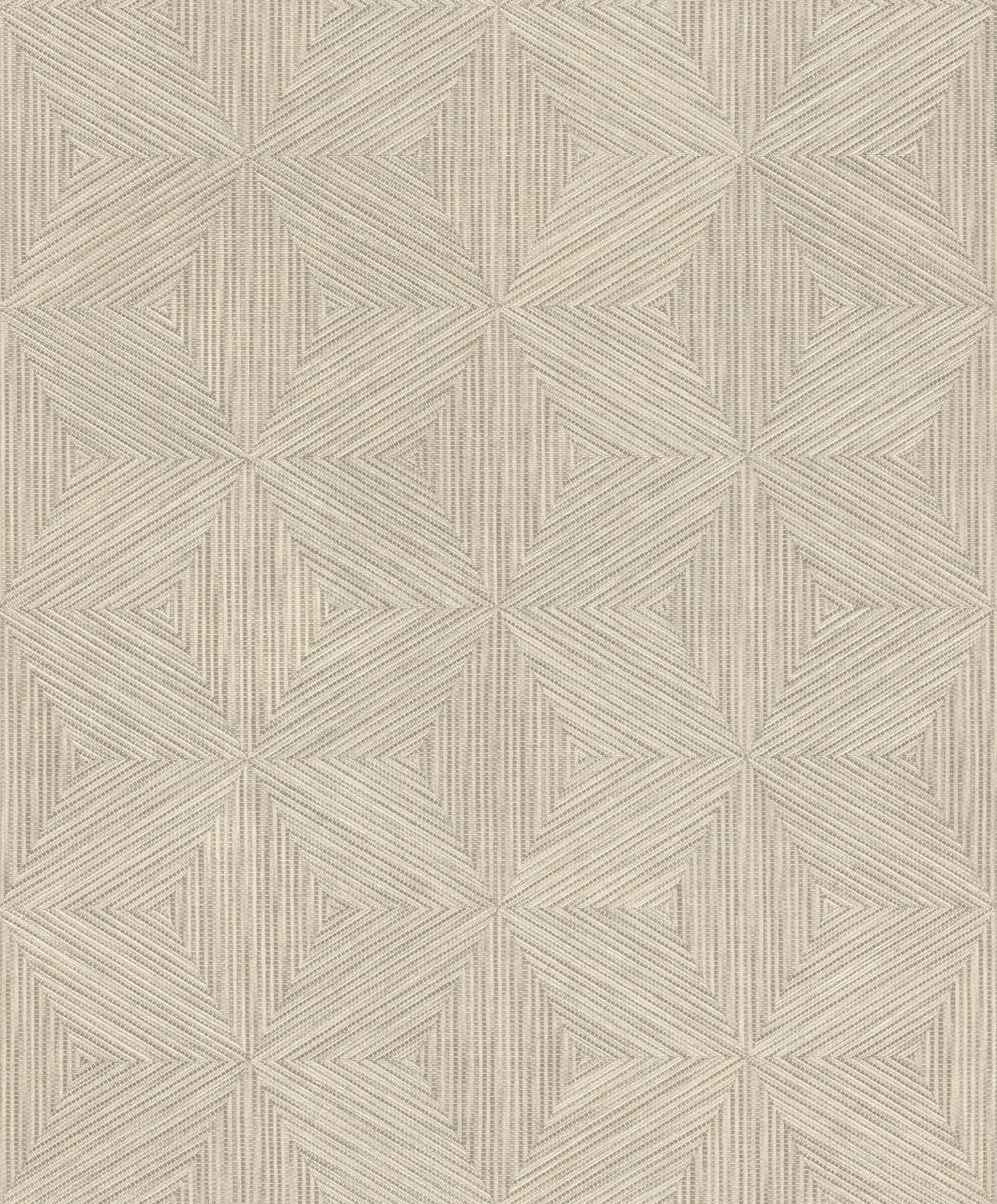Anara Grey Geo Faux Grasscloth Wallpaper