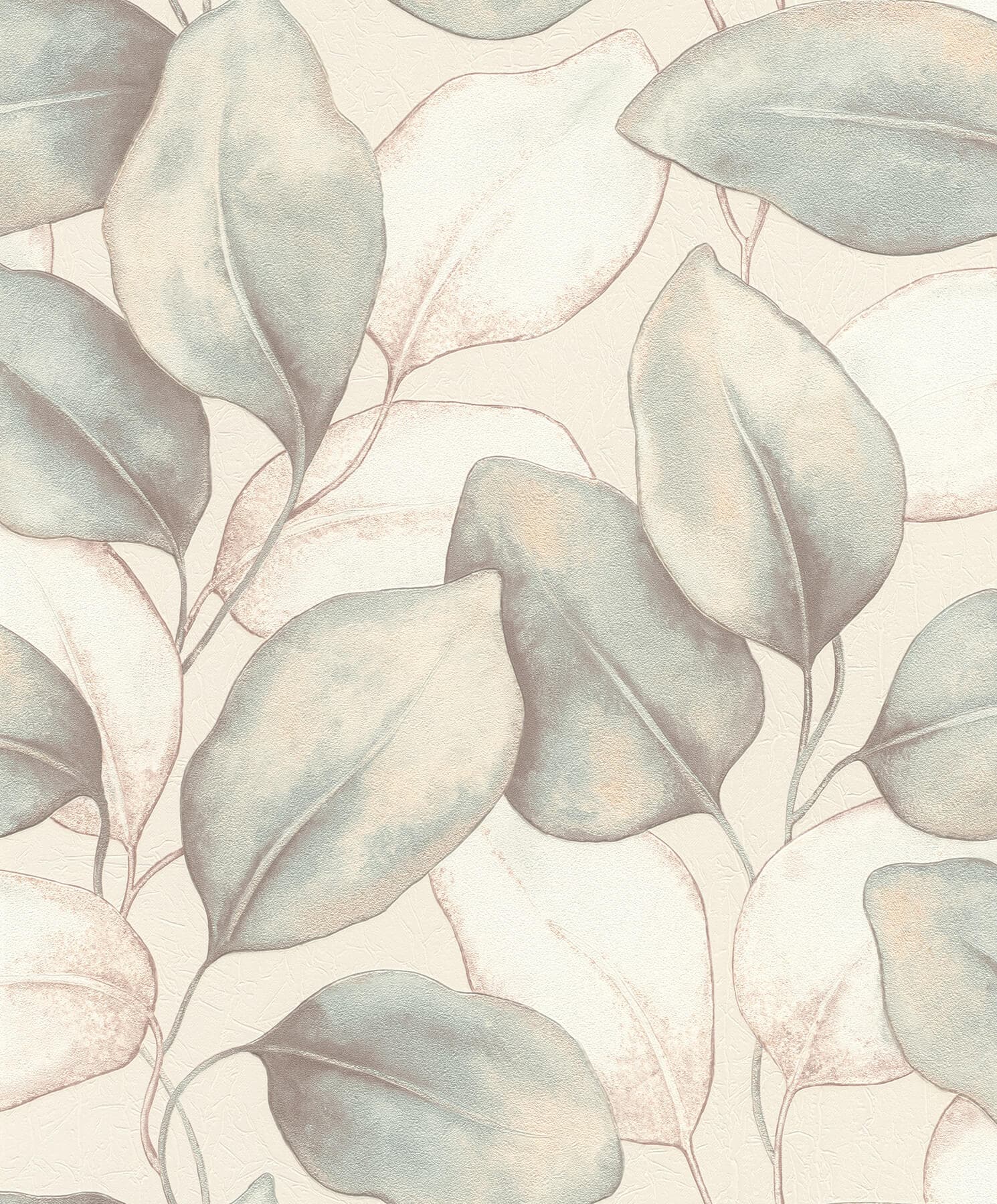 Evanthe Aqua Vine Wallpaper