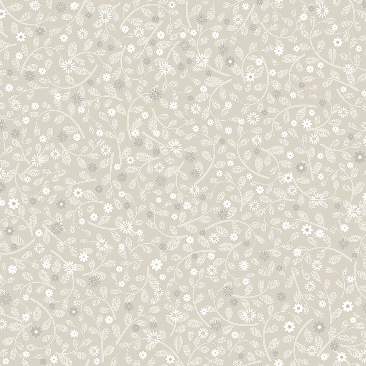 Hummelvik Light Grey Daisy Trail Wallpaper