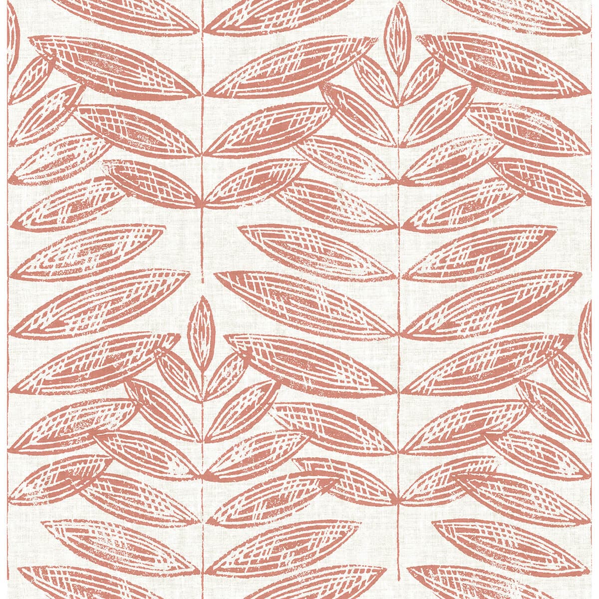 Akira Coral Leaf Wallpaper