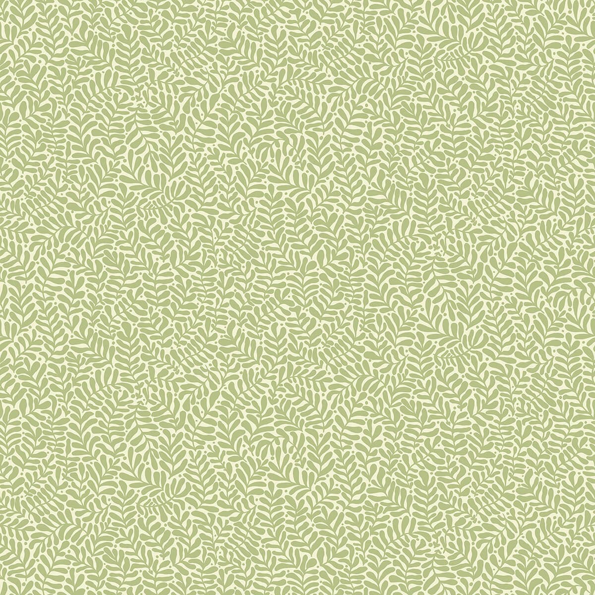 Anna Light Green Fern Trail Wallpaper