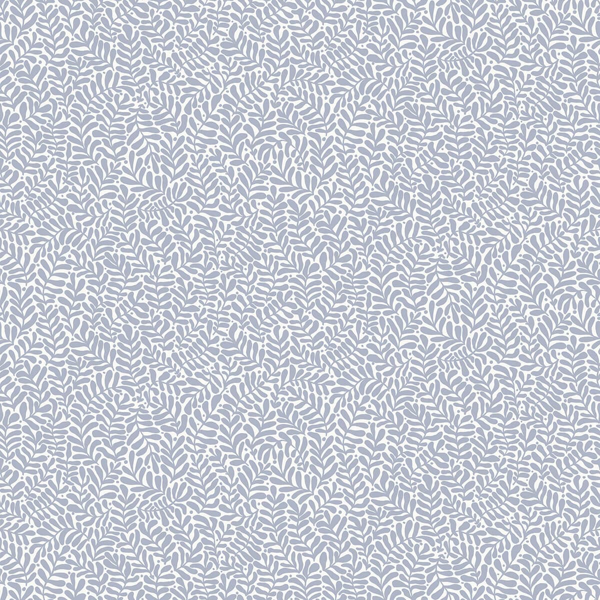 Anna Light Blue Fern Trail Wallpaper