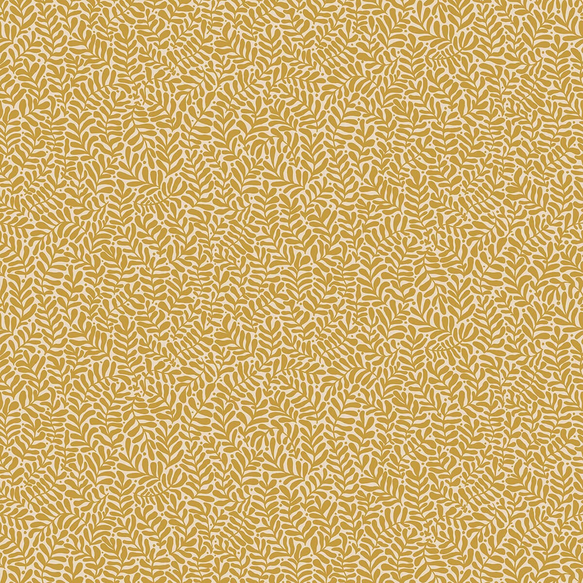 Anna Mustard Fern Trail Wallpaper