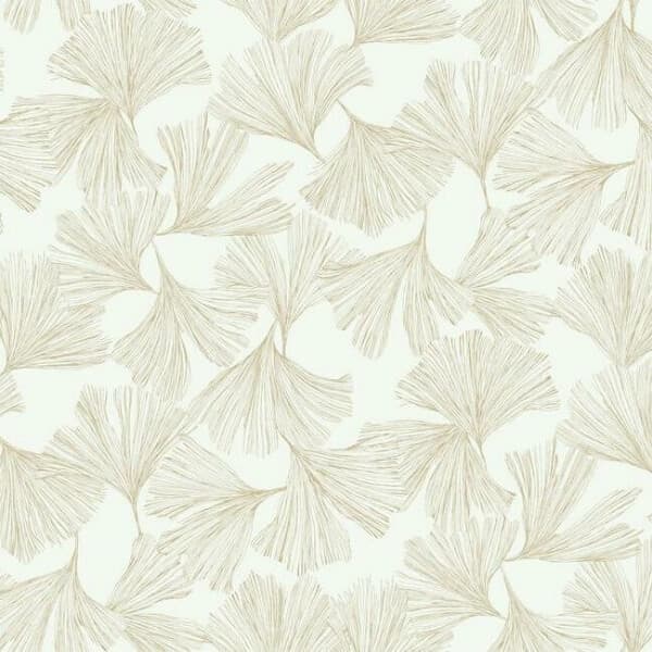 Ginkgo Toss Wallpaper- Gold
