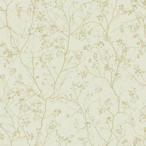 Luminous Branches Wallpaper- Cream/Gold