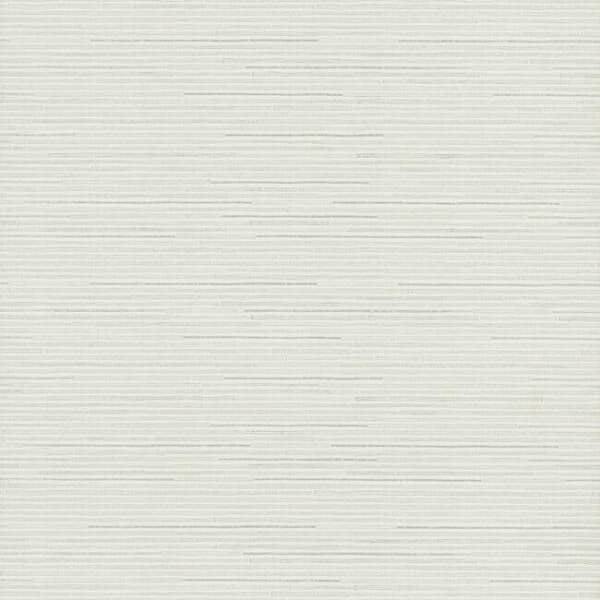 Ribbon Bamboo Wallpaper- White/Silver