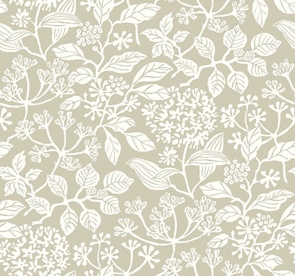 Rowen Taupe Botanical Wallpaper