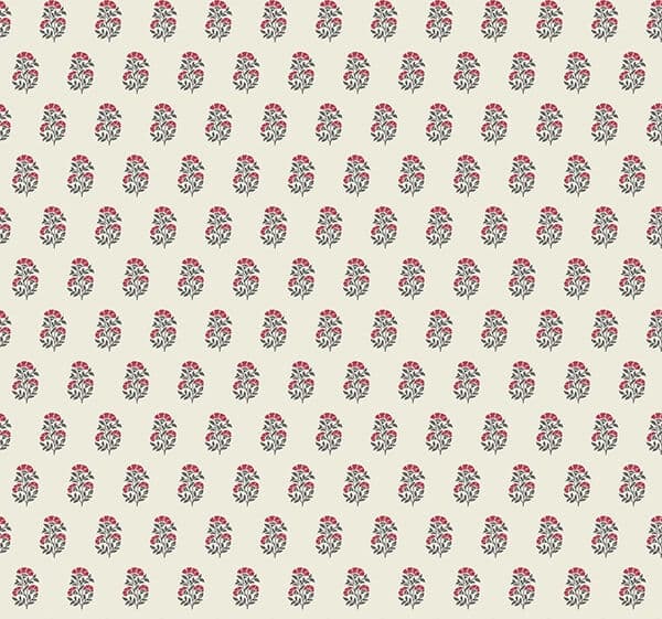 Sylvie Ruby Floral Wallpaper
