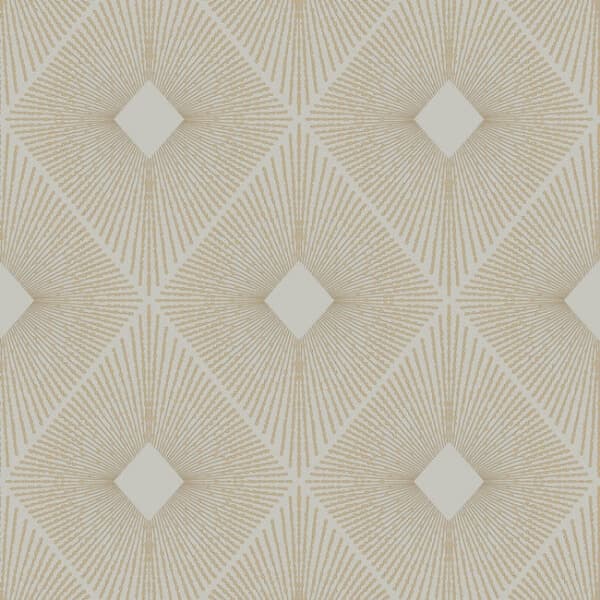 Harlowe Wallpaper- Warm Grey/Gold