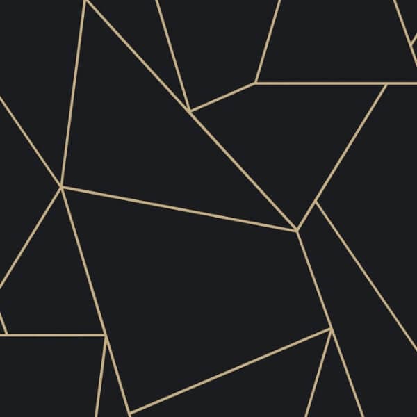 Nazca Wallpaper- Black/Gold