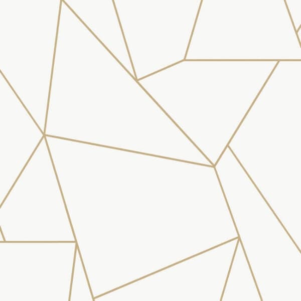 Nazca Wallpaper- White/Gold