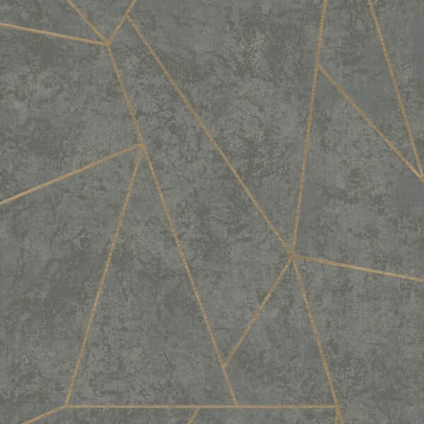 Nazca Wallpaper- Grey/Gold
