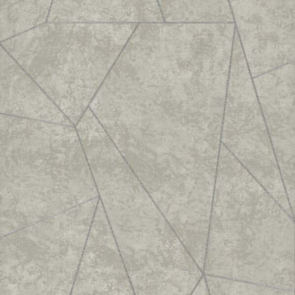 Nazca Wallpaper- Grey/Silver