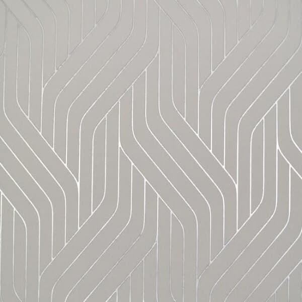 Ebb And Flow Wallpaper- Grey/Silver