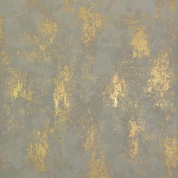 Nebula Wallpaper- Almond/Gold