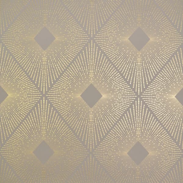 Harlowe Wallpaper- Khaki/Gold