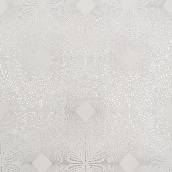 Harlowe Wallpaper- White/Silver