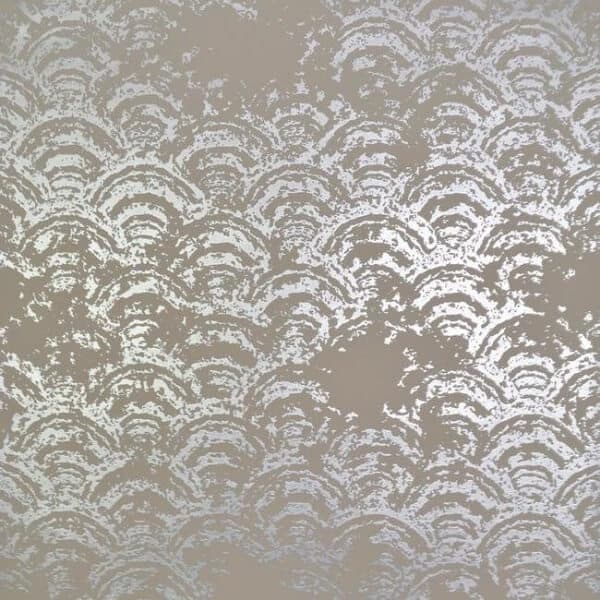 Eclipse Wallpaper- Khaki/Silver