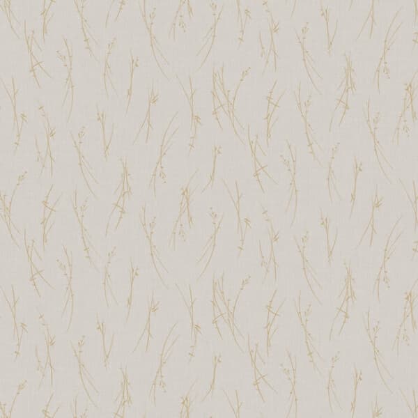 Sprigs Wallpaper- Light Grey/Gold