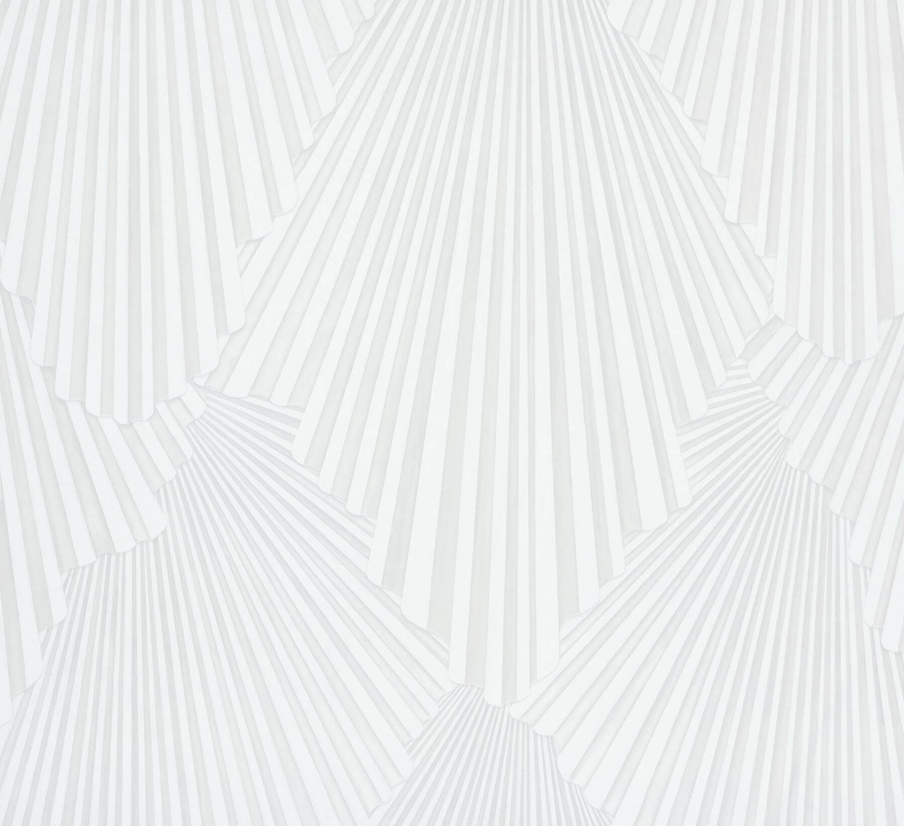 Lumiere White Deco Geo Wallpaper