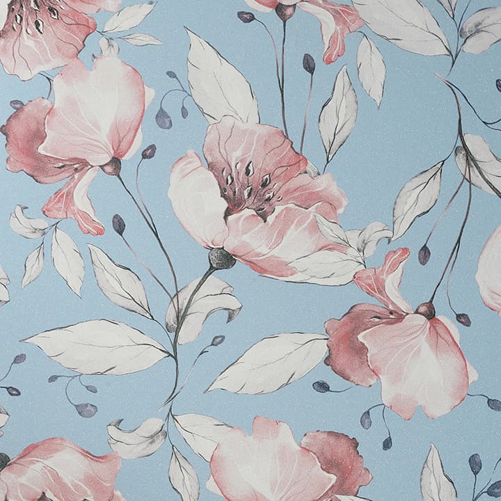 Lillian Pink Floral Wallpaper- Arthouse