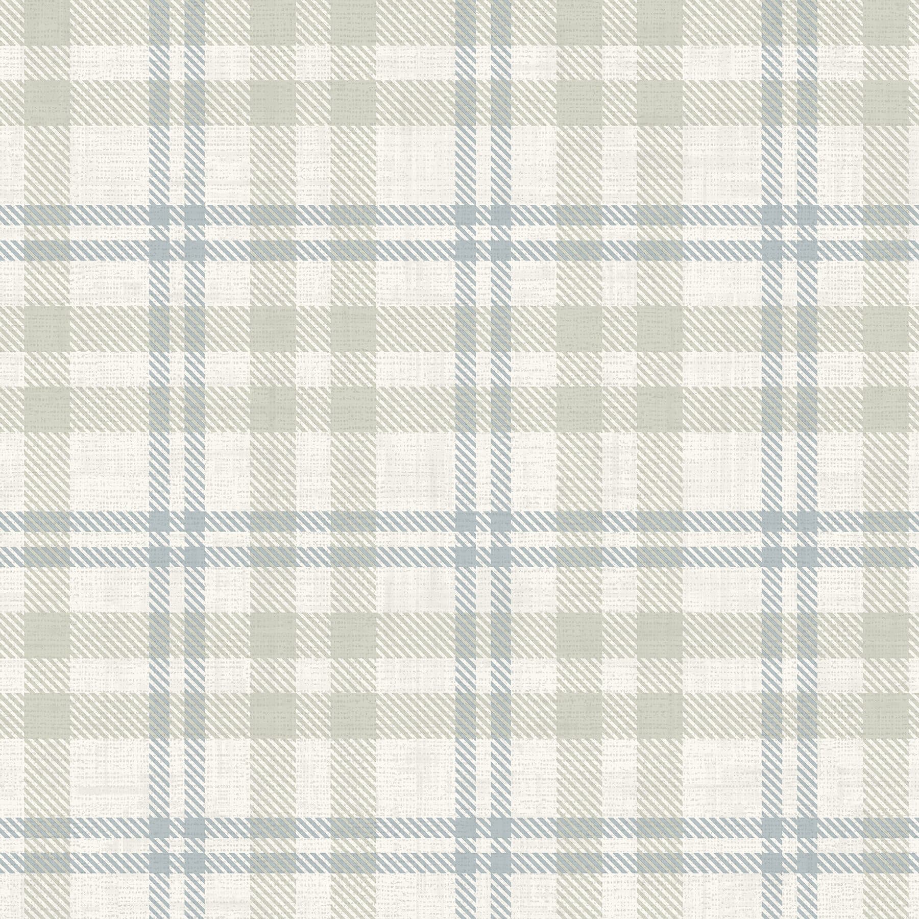 Corrine Neutral Countryside Check Wallpaper