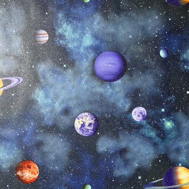 Albert Blue Cosmos Wallpaper- Arthouse