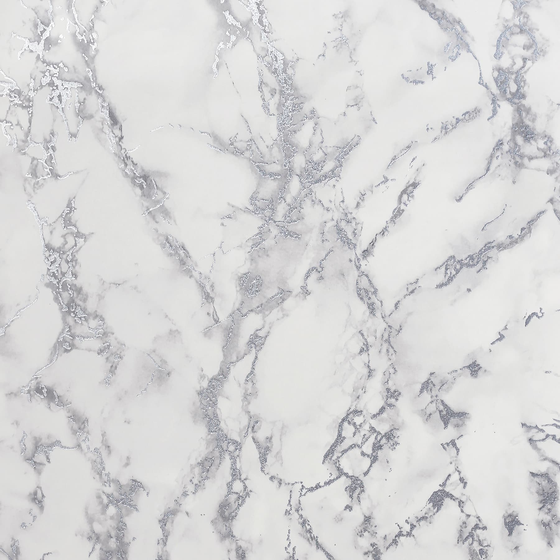 Siward White Metallic Marble Wallpaper