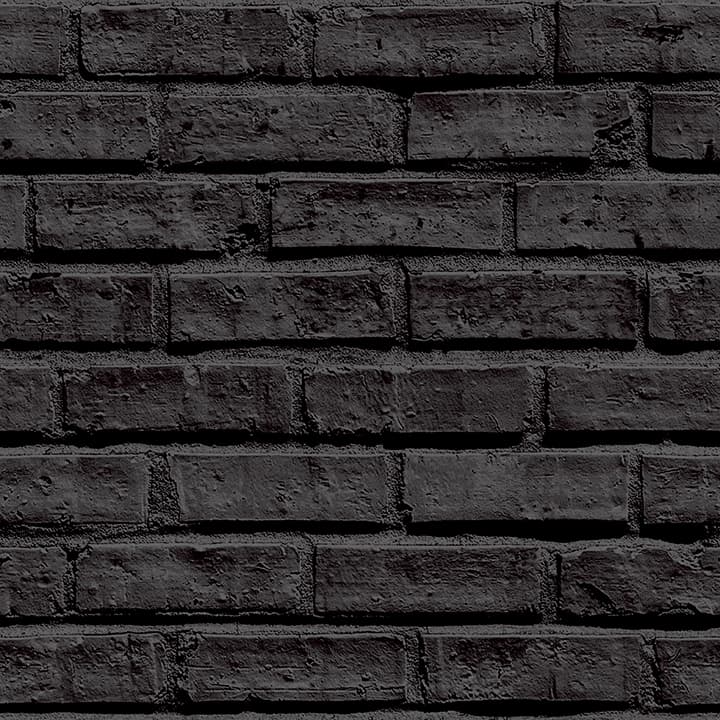 Abner Black Brick Wallpaper- Arthouse