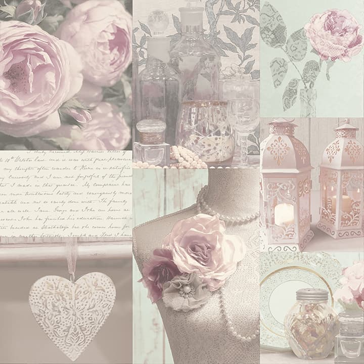Irene Blush Charlotte College Wallpaper- Arthouse