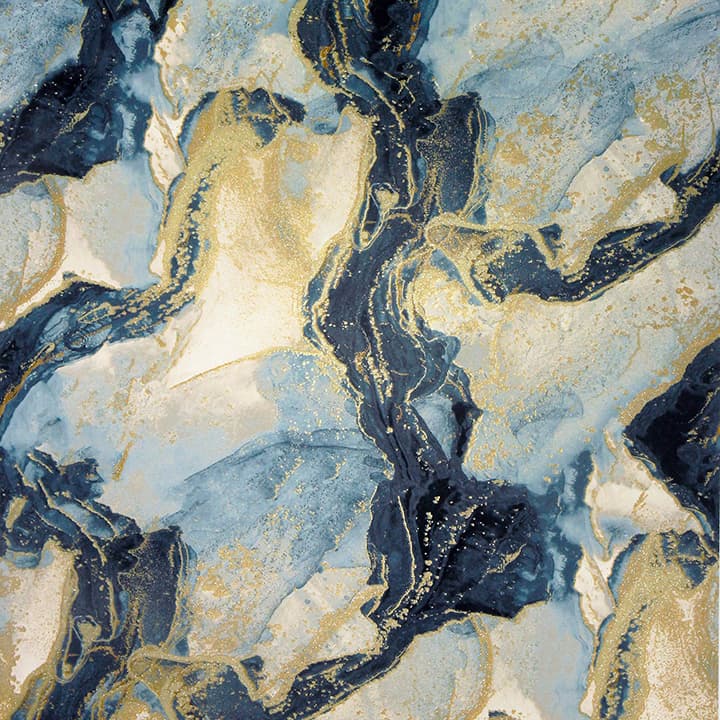 Ursula Dark Blue Abstract Wallpaper- Arthouse