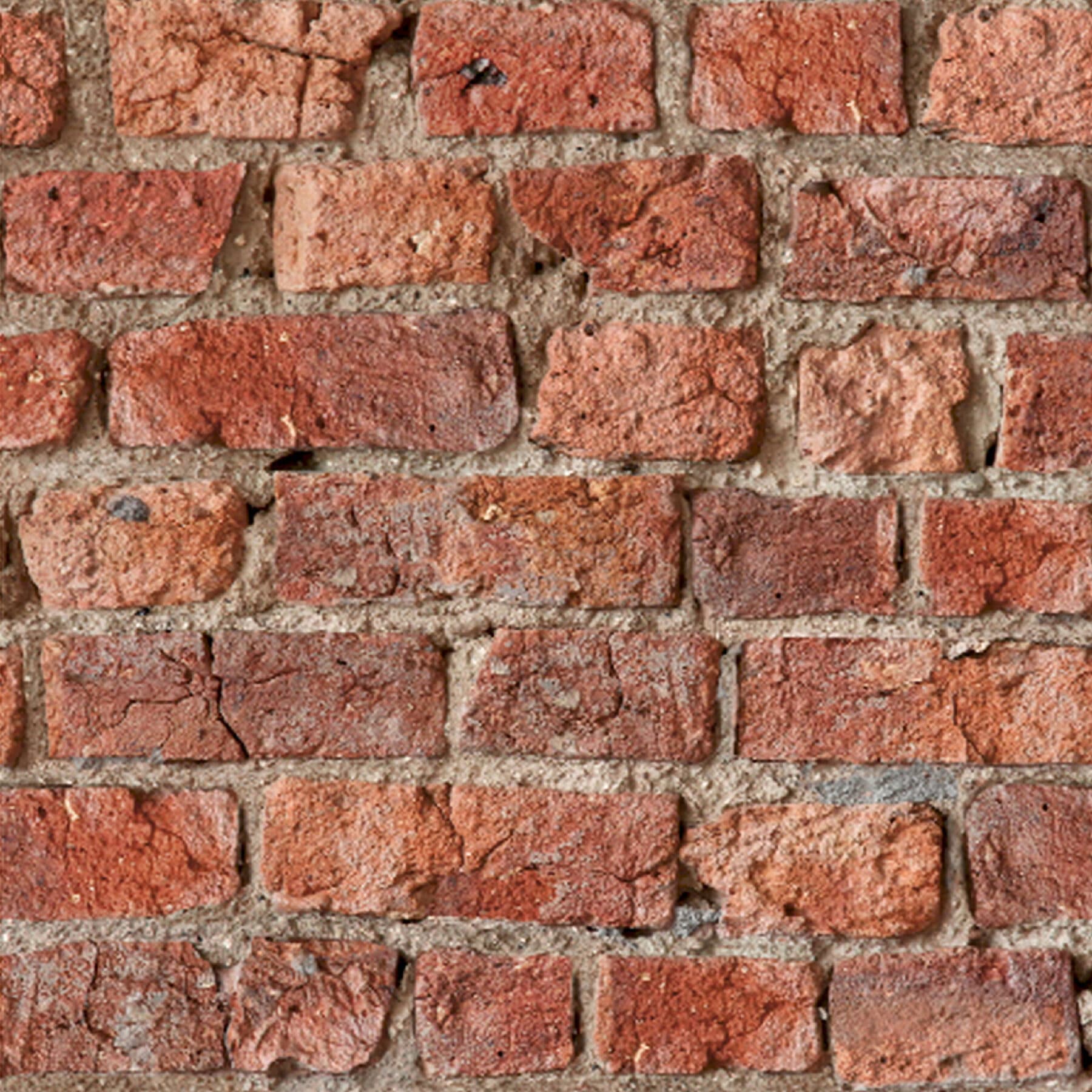 Clifford Red Urban Brick Wallpaper