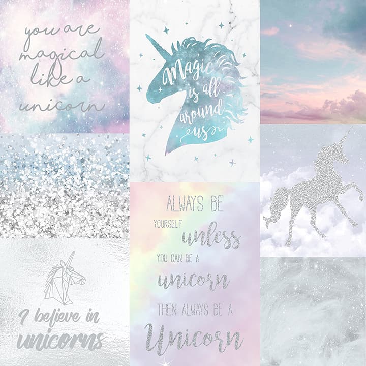 Amalthea Pastel Unicorn Wallpaper- Arthouse