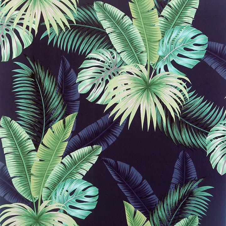 Miami Navy Palms Wallpaper- Arthouse