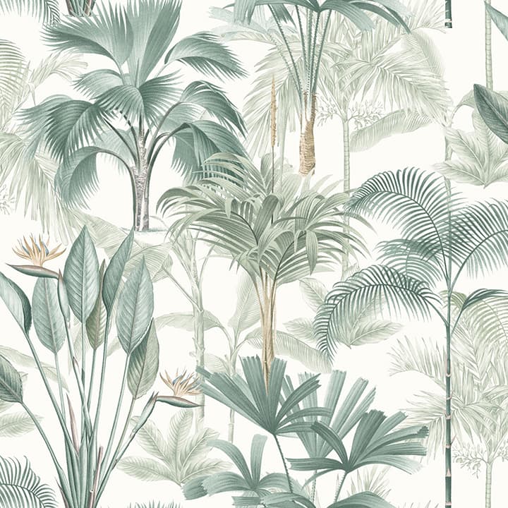 Freda Green Palm Trees Wallpaper- Arthouse