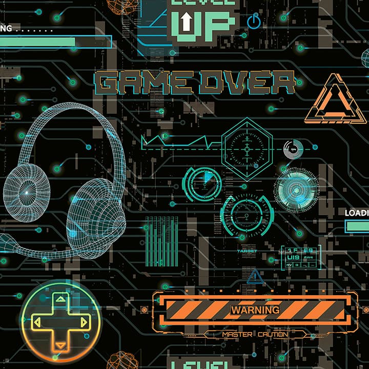 Casper Black Gamer Wallpaper- Arthouse