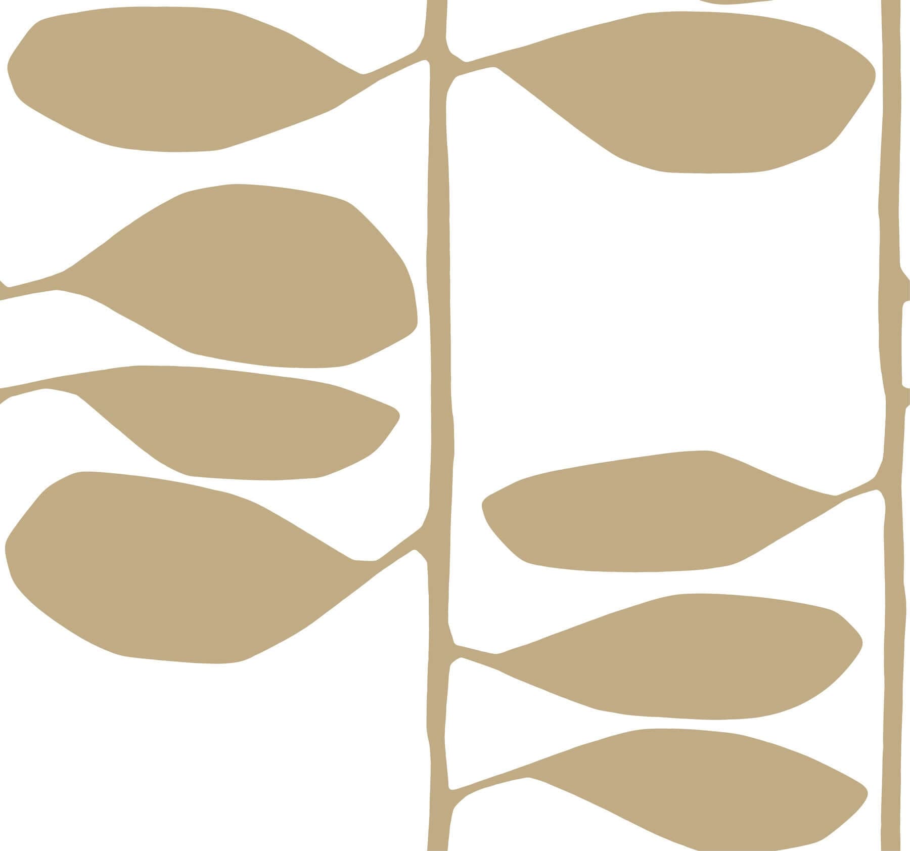 Sculpted Vines Wallpaper- Gold