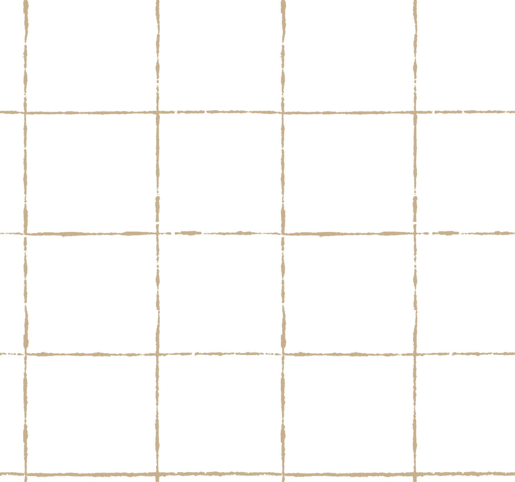 La Vitre Plaid Wallpaper- Gold