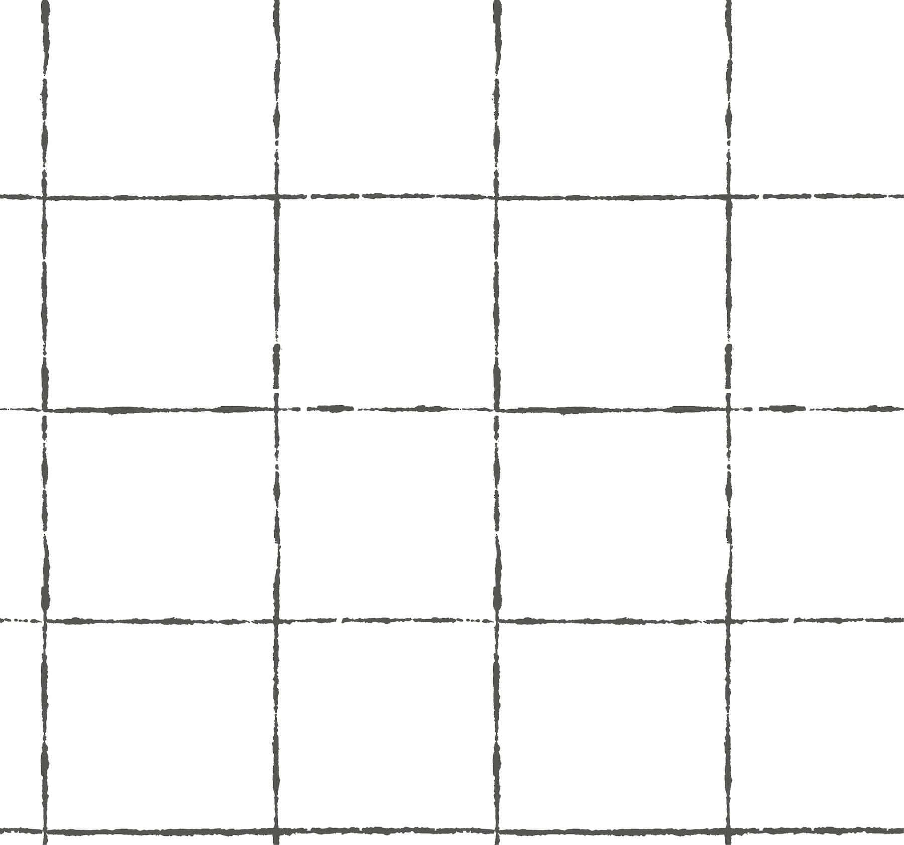 La Vitre Plaid Wallpaper- Carbon Black