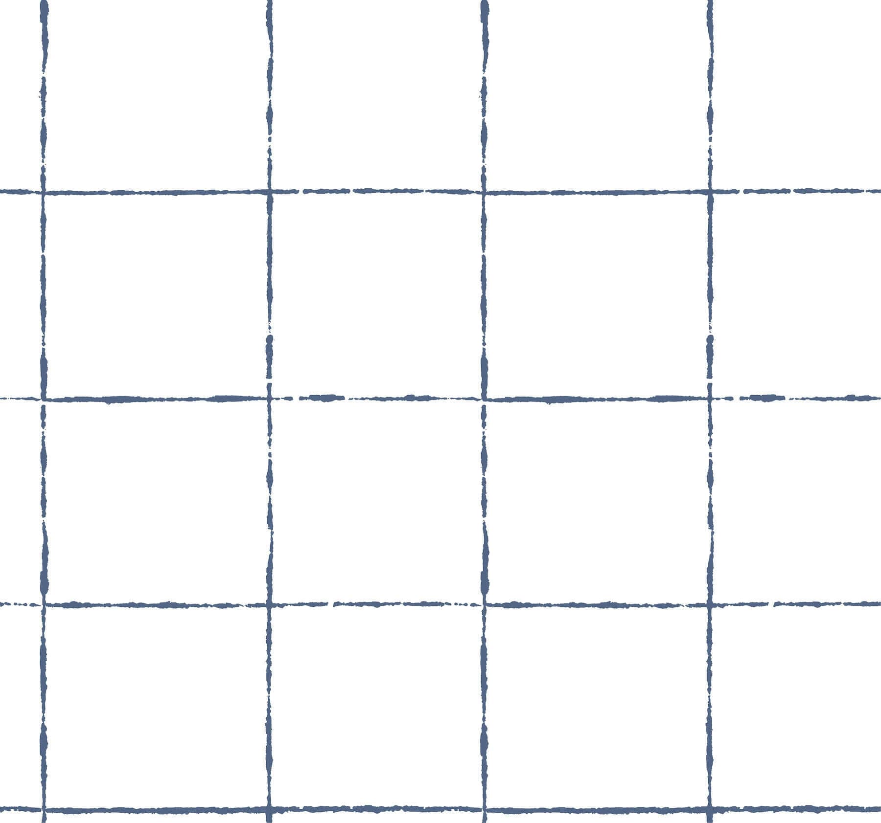 La Vitre Plaid Wallpaper- Ultramarine