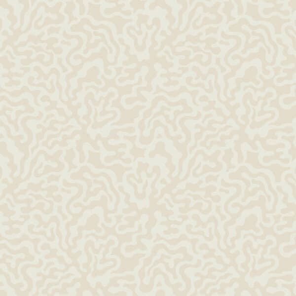 Nebulous Cloud Wallpaper- Almond/Metallic