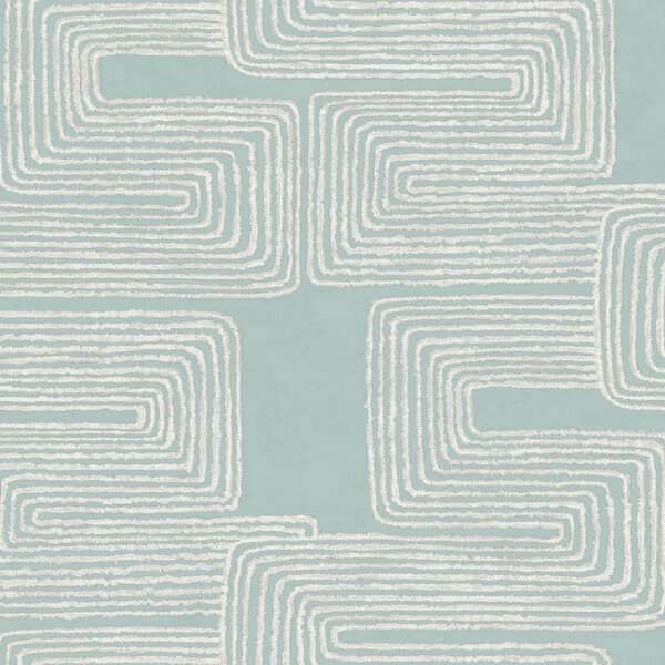 Nikki Chu Zulu Thread Wallpaper- Azure/Gold