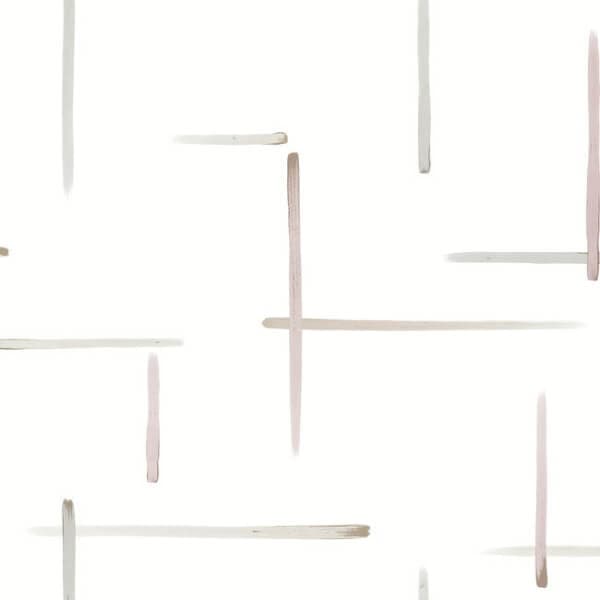 Gilded Sumi-E Wallpaper- Orchid/Glint