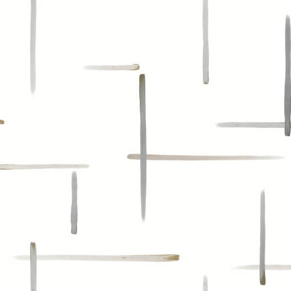 Gilded Sumi-E Wallpaper- Black/Gold