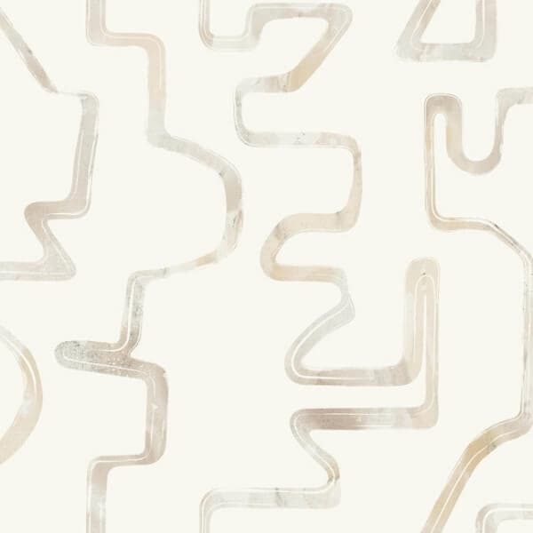 Abstract Aura Wallpaper- Caramel Cream