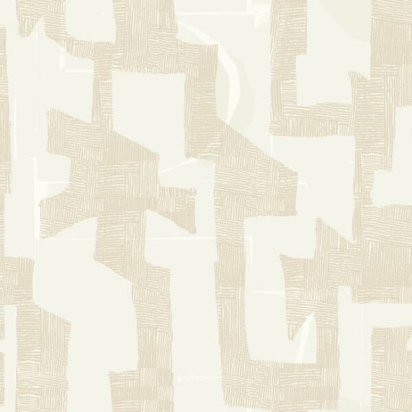 Nikki Chu Modern Tribal Wallpaper- Caramel/Cream