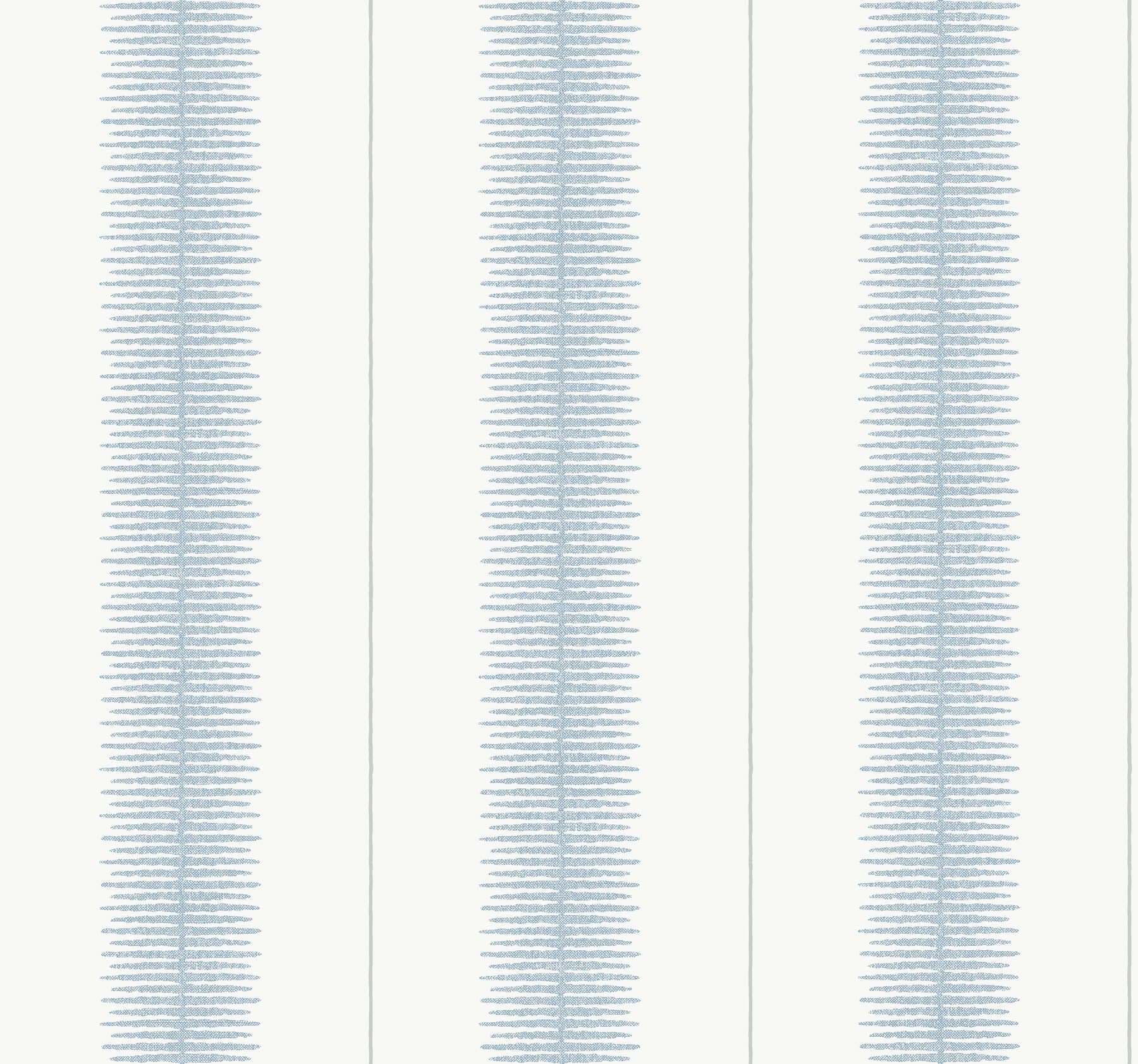Tandem Stripe Wallpaper- Blue