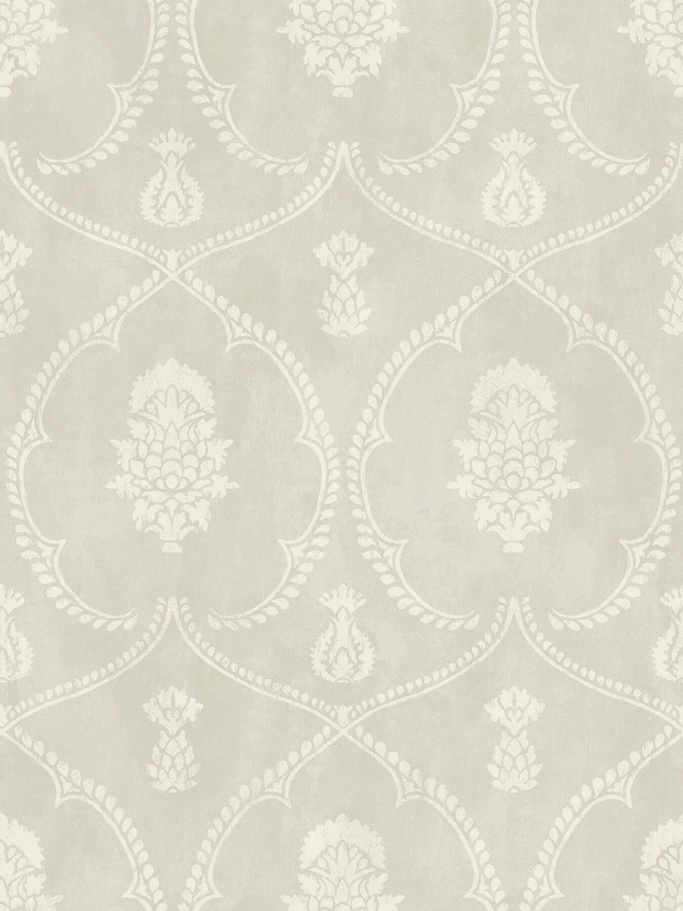 Royal Damask Wallpaper- Soft Grey