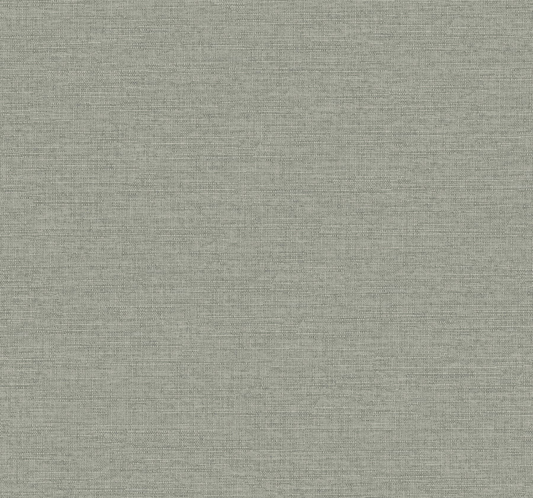 Terrene Faux Linen Moss Wallpaper